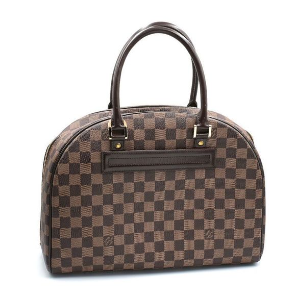 Louis Vuitton Damier Tote Handbag Bag Ebene Brown Boston Brown Nolita - Picture 1 of 8